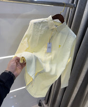 Ami Paris Yellow Embroidery Logo Premium Shirt