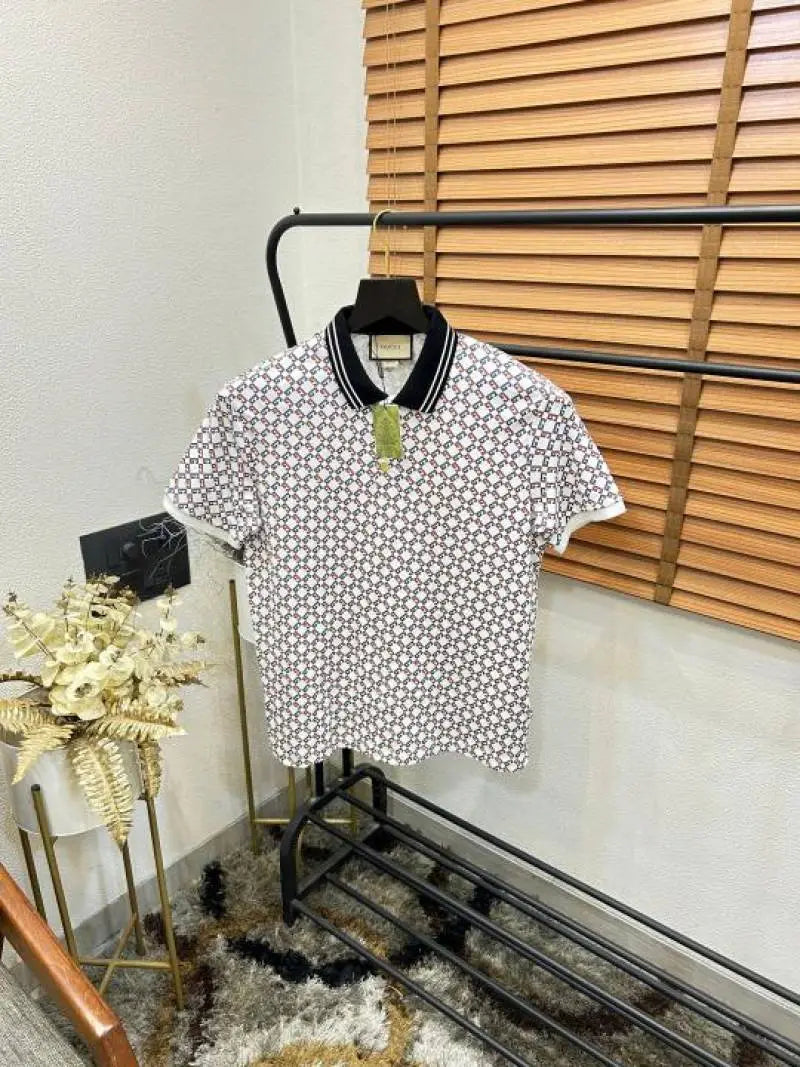 Gucc_i Italian Imported Printed Premium Classic Polo T-shirt (DN 003)