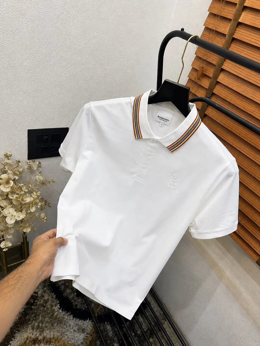 Burberr_y Imported Very Premium Classic Polo T-shirt (DN 565)