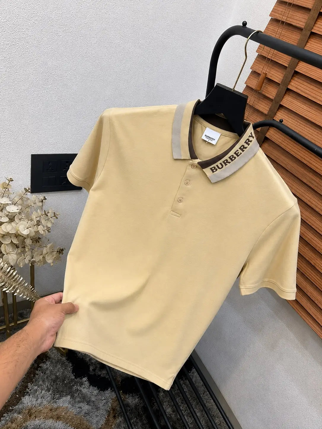 Burberr_y Imported Very Premium Classic Polo T-shirt (DN 565)