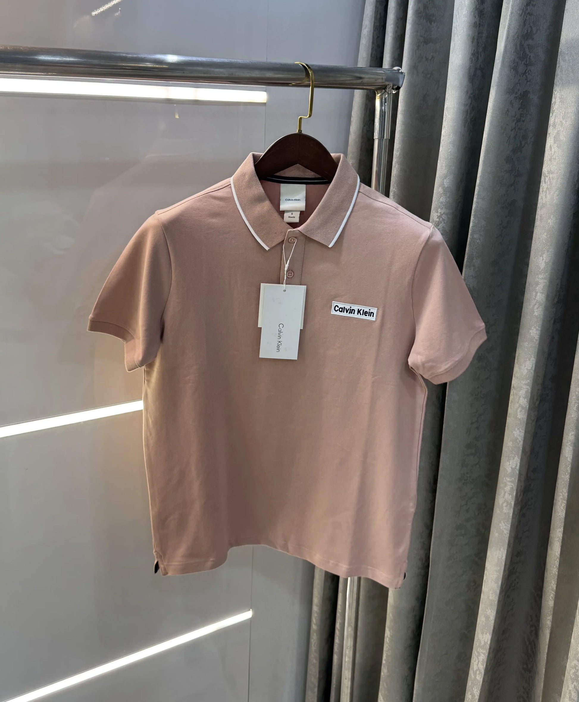 Calvin  Klein Pink Premium Polo T-Shirt