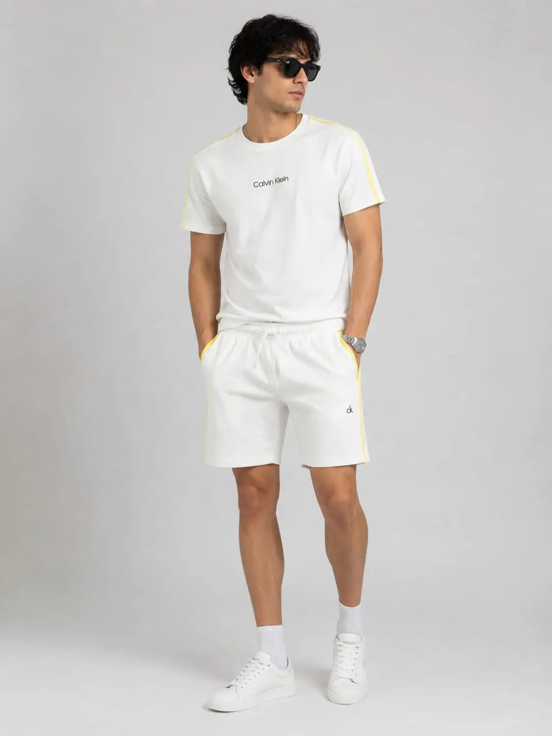Calvin Klein White Logo Work Premium Cord Set