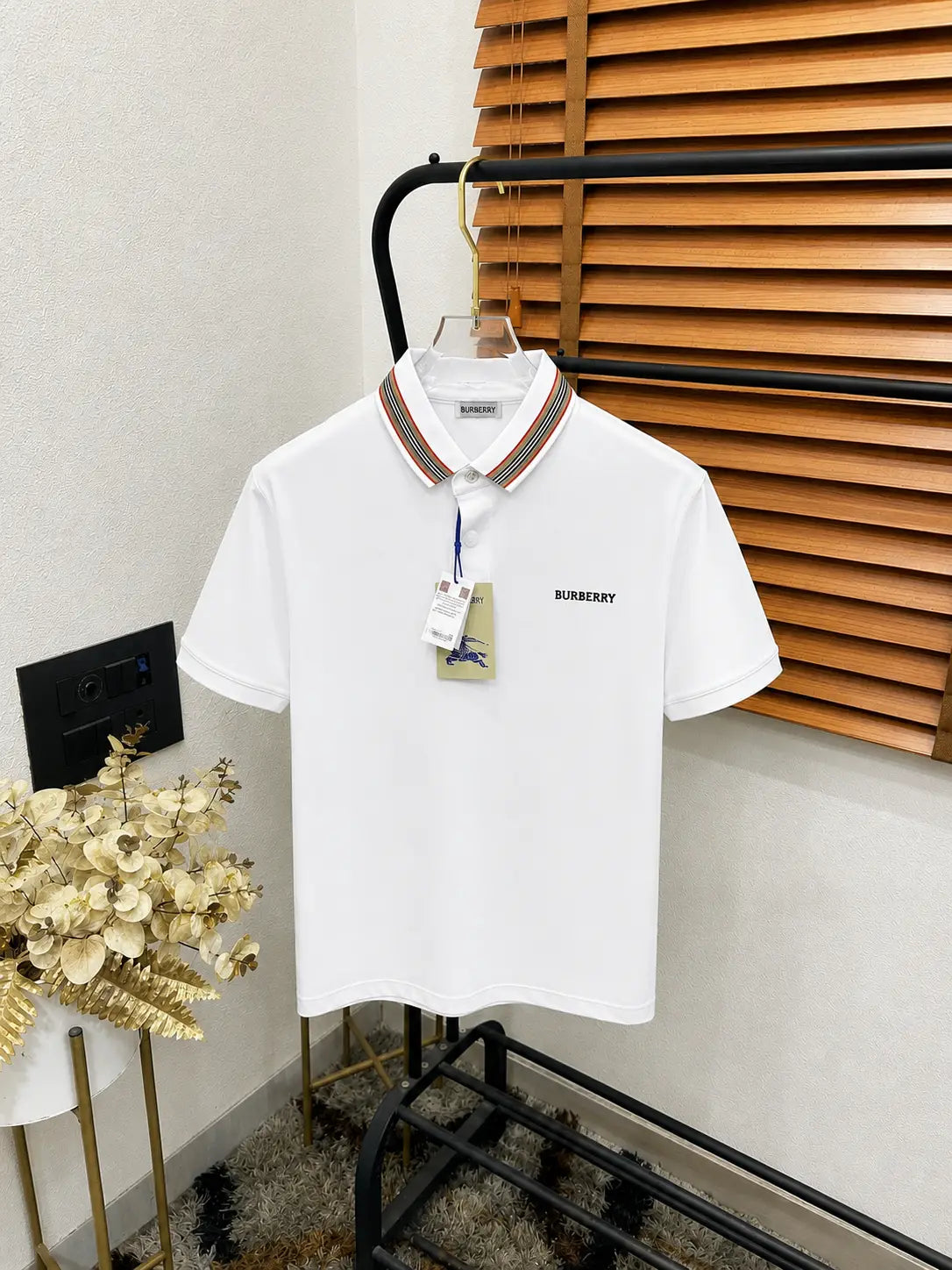 Burberr_y Imported Very Premium Classic Polo T-shirt (DN 618)