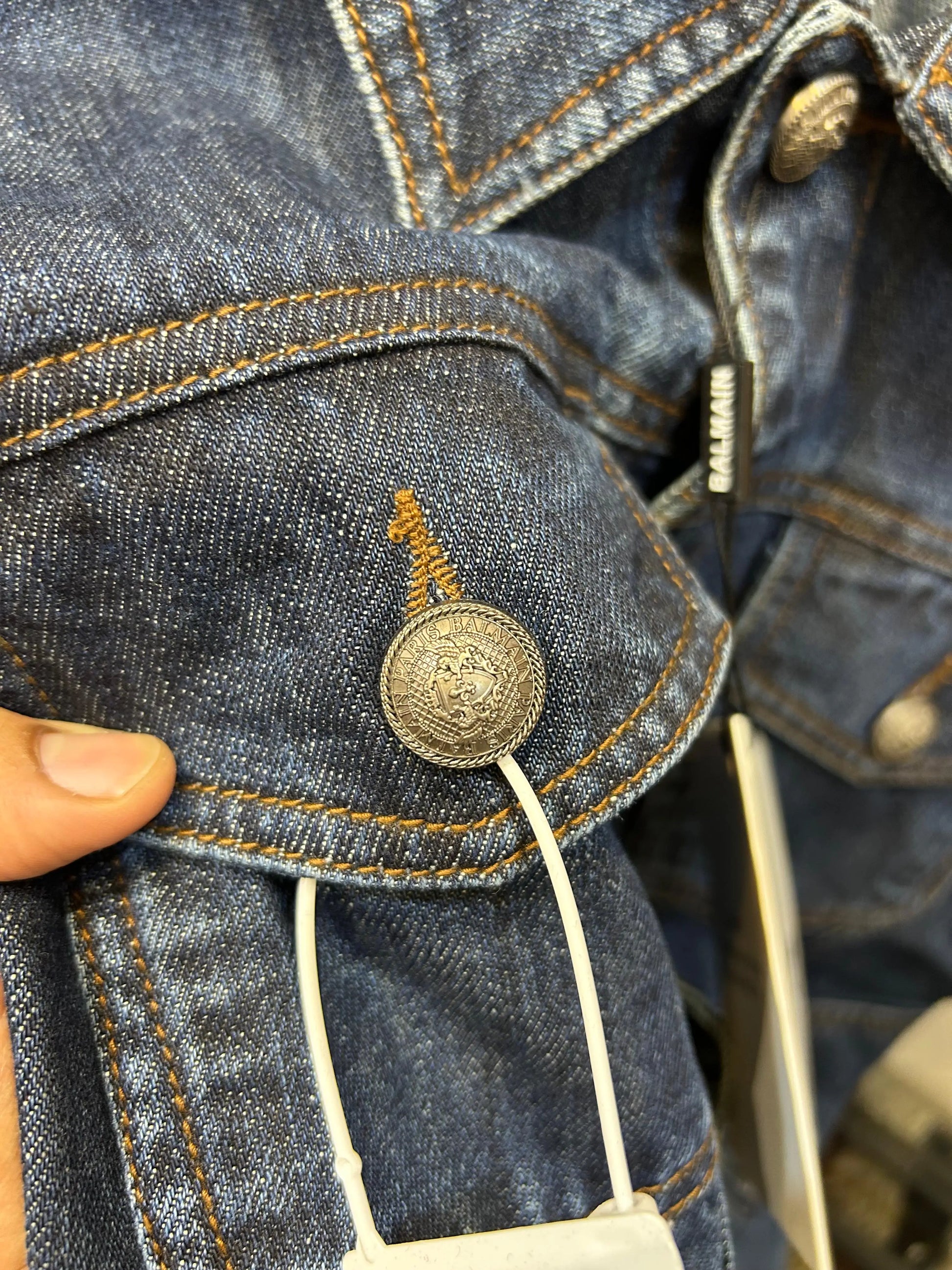 Balmai_n Turkey Imported Very Premium Highly Detailed Denim Dark Blue Jacket (DN 560)