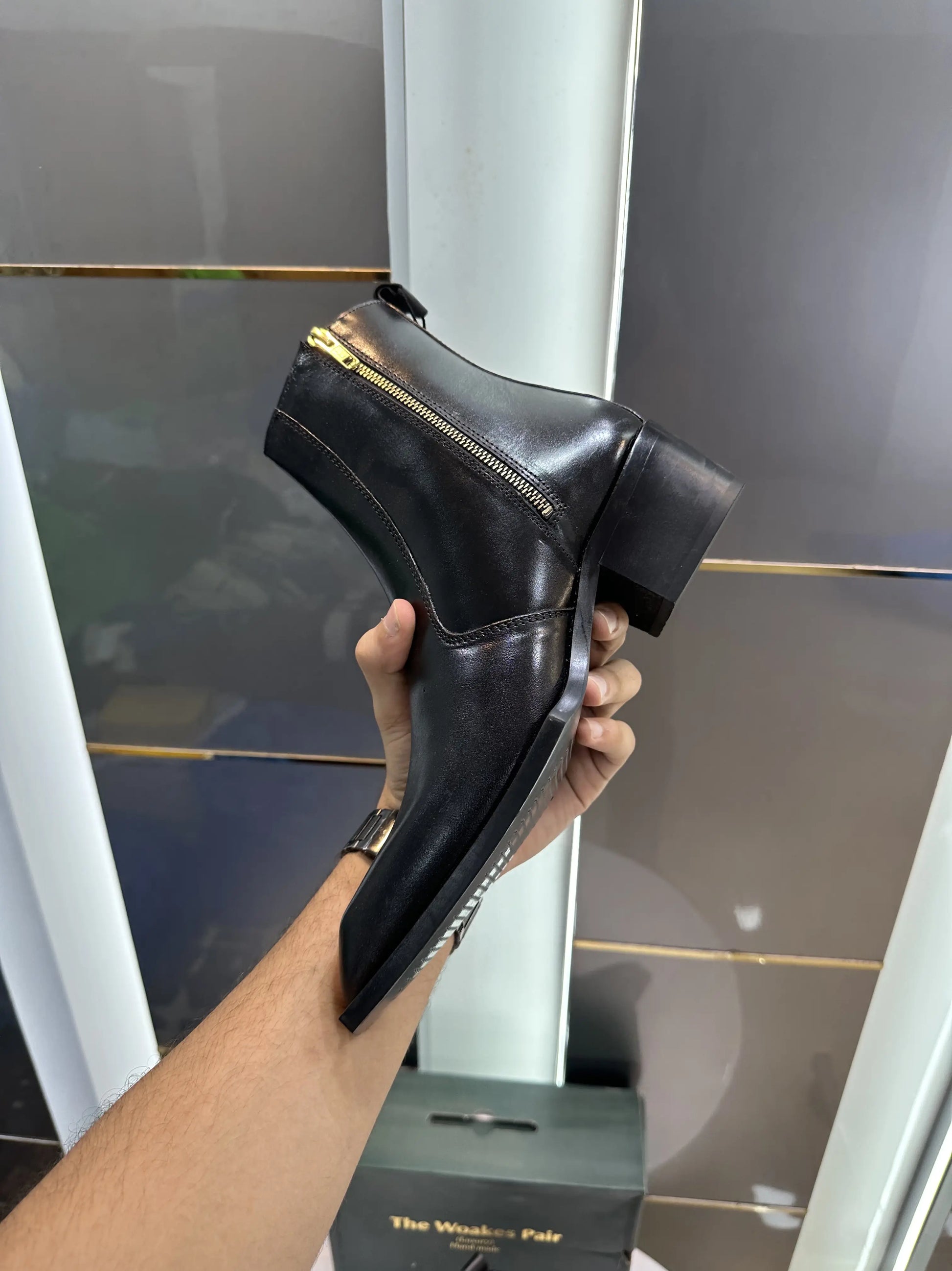 The_Woakes_Pair Luxury Cuban Chelsea Boots