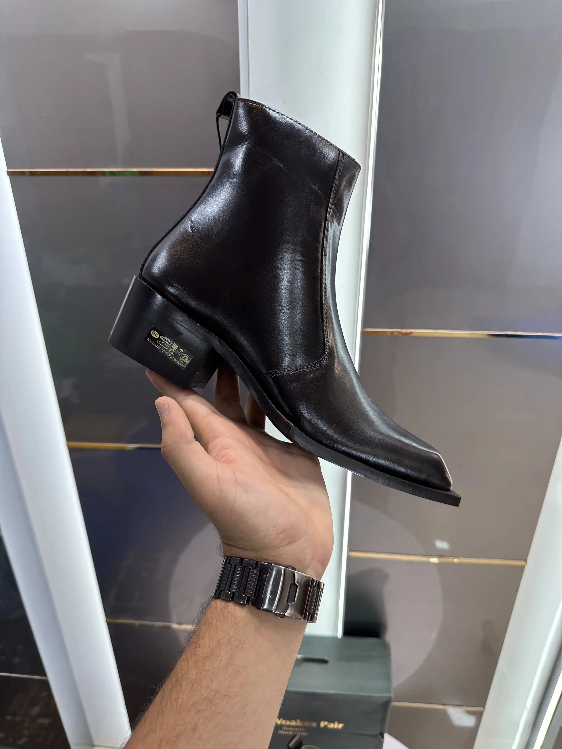 The_Woakes_Pair Luxury Cuban Chelsea Boots