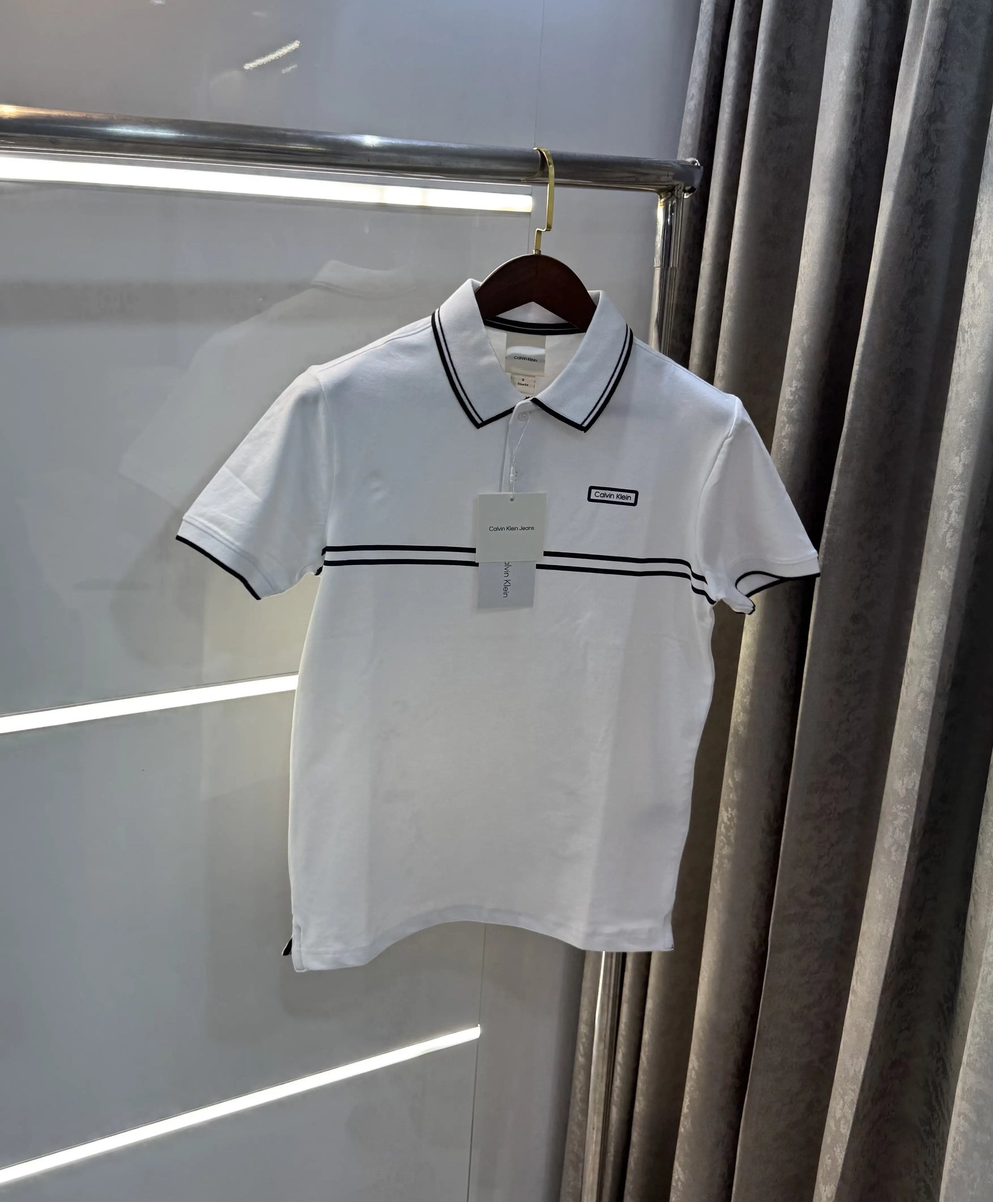 Calvin  Klein White Premium Polo T-Shirt
