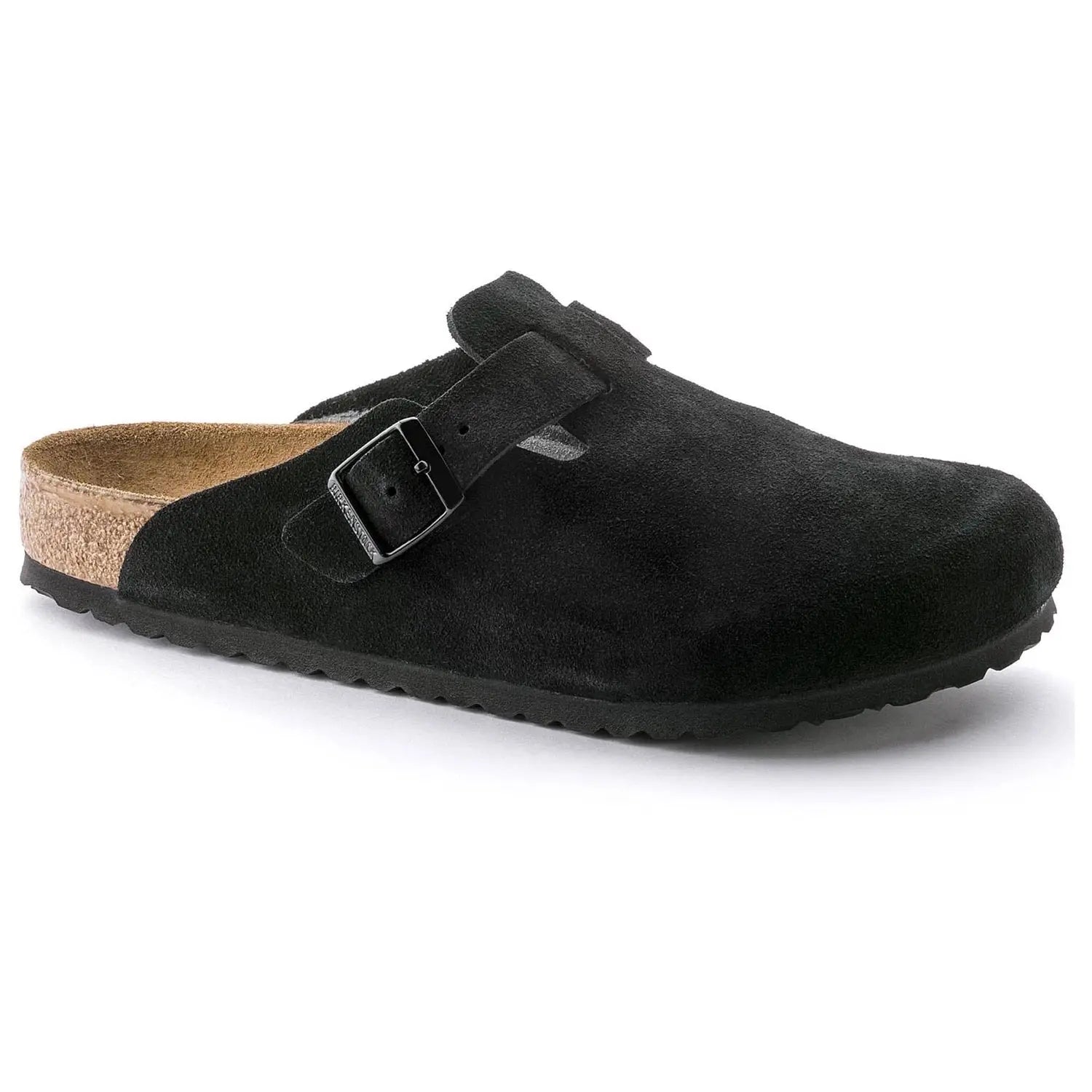 BIRKENSTOCK BOSTON BLACK SUEDE
