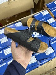 BIRKENSTOCK ARIZONA BLACK LETHER