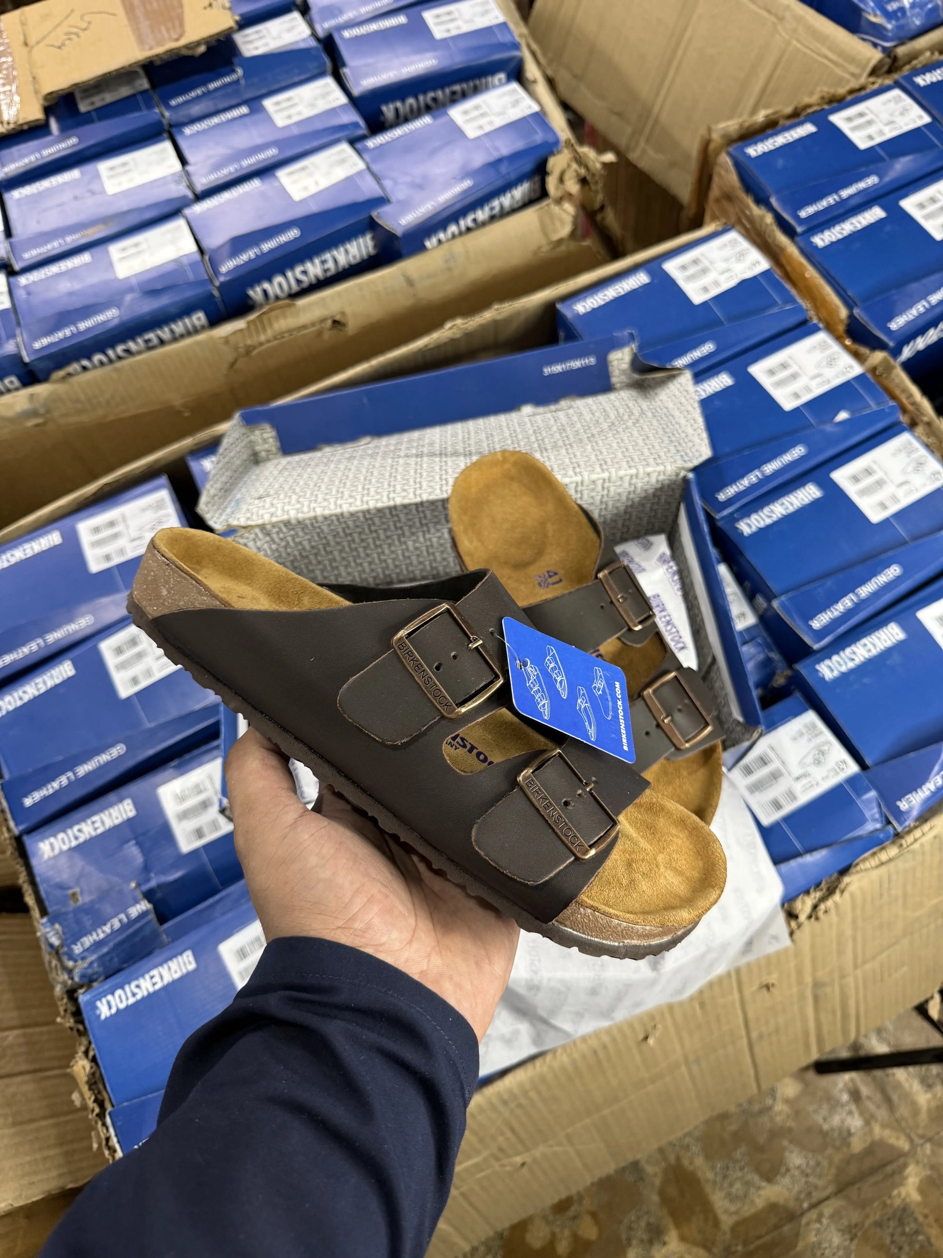 BIRKENSTOCK ARIZONA BROWN LETHER