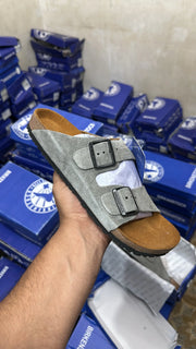 BIRKENSTOCK ARIZONA LIGHT GREY