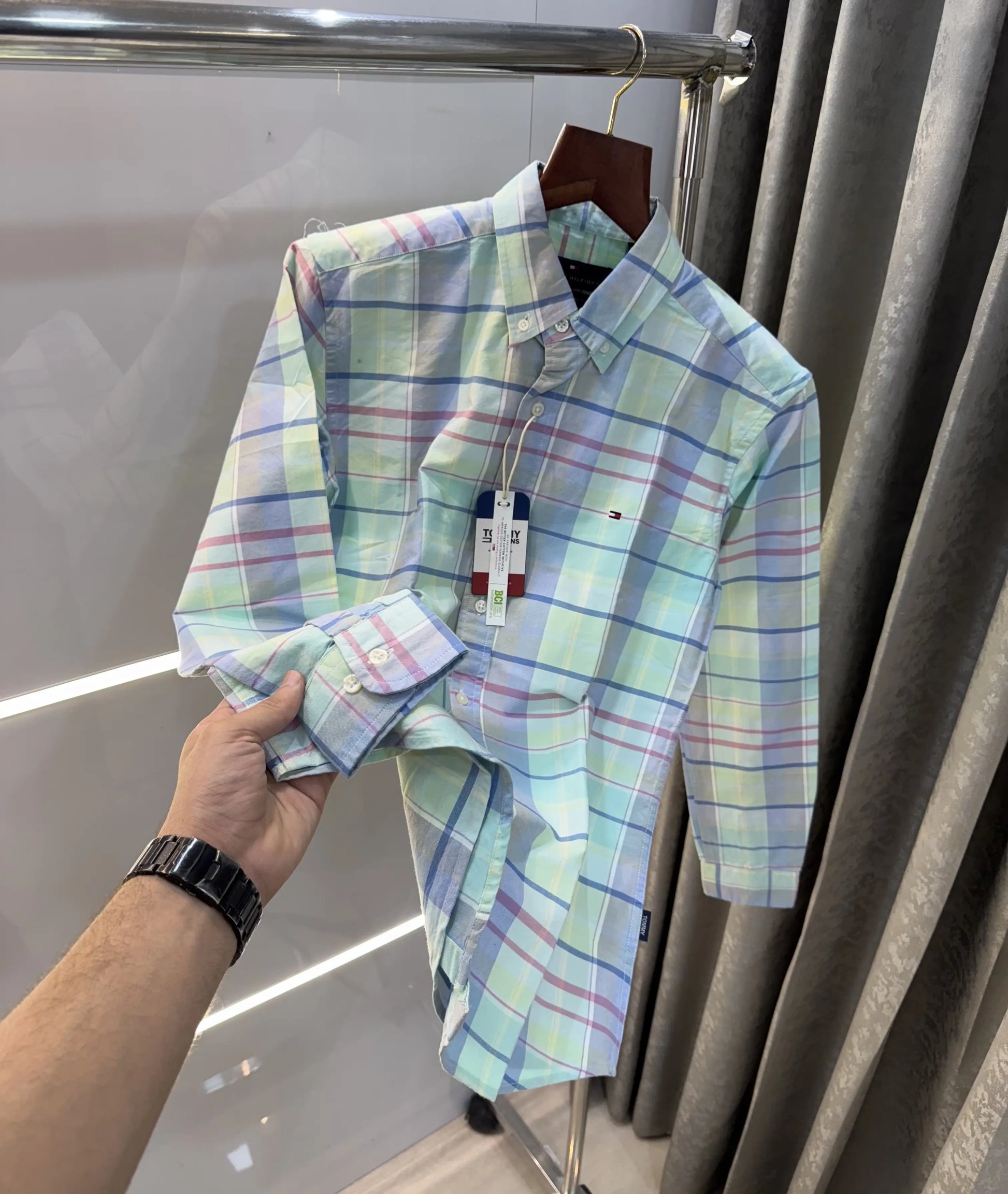 Tommy Hilfiger Green Oxford Premium Shirt
