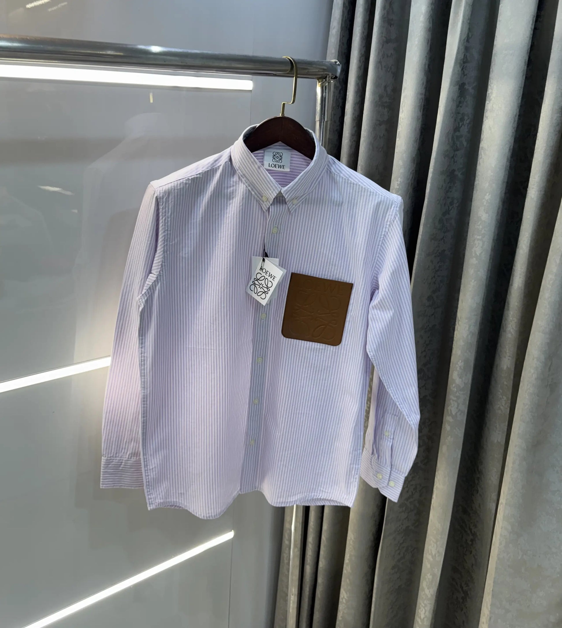 Loewe Purple Logo Patch Imported Shirt