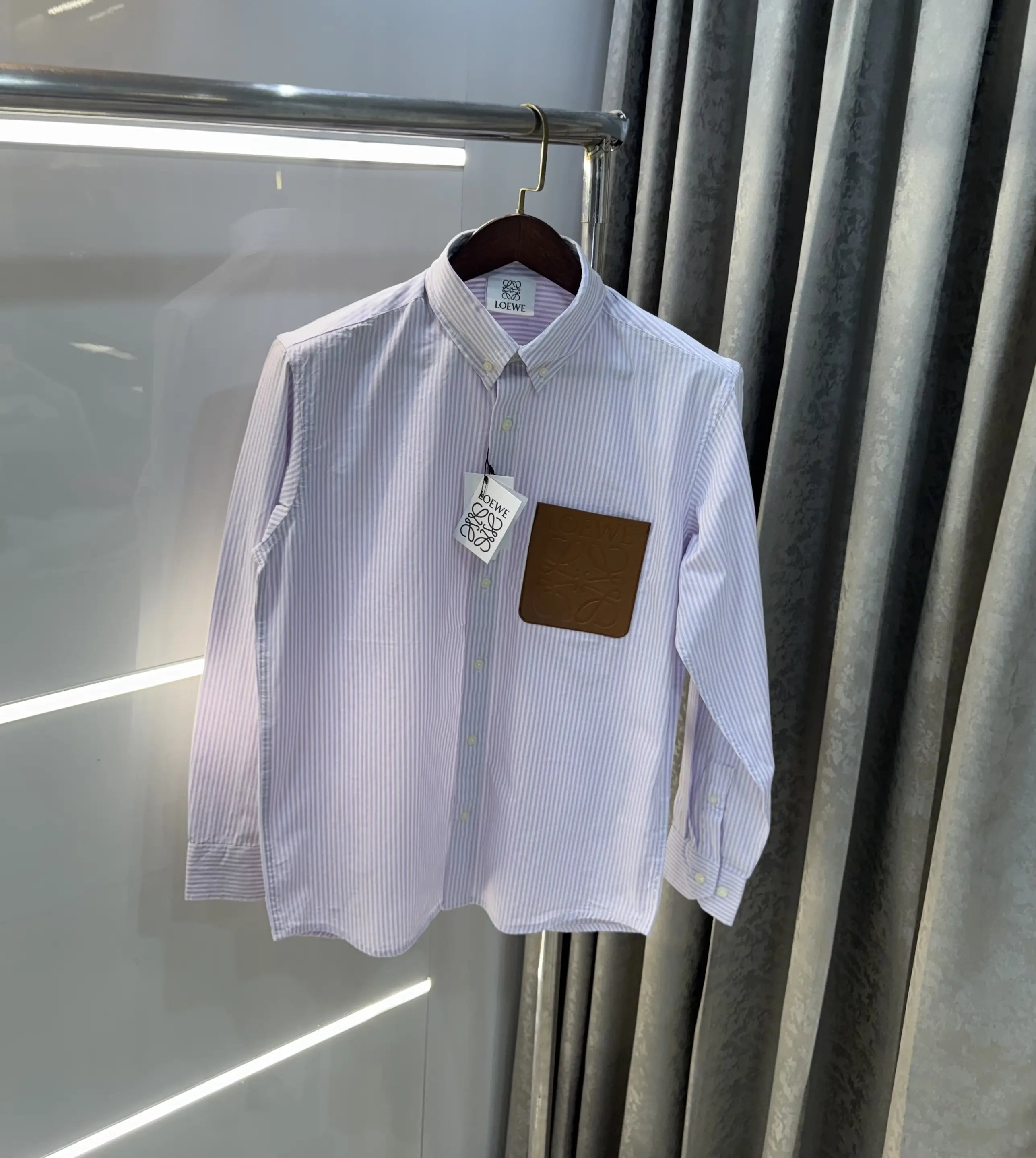 Loewe Purple Logo Patch Imported Shirt
