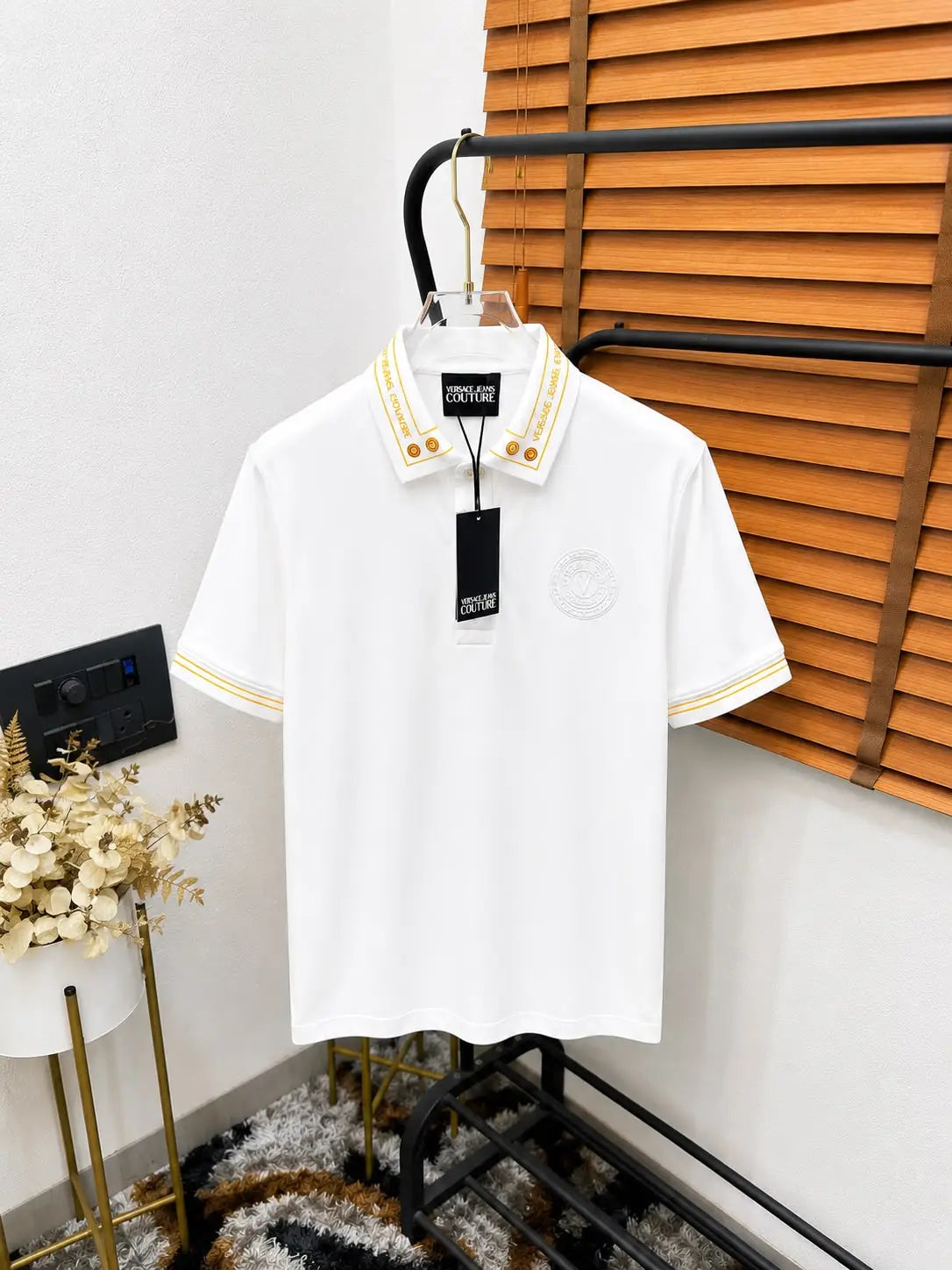 Versac_e Printed Imported Very Premium Classic Polo T-shirt (DN 546)