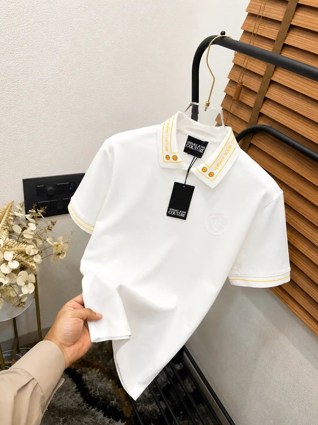 Versac_e Printed Imported Very Premium Classic Polo T-shirt (DN 546)