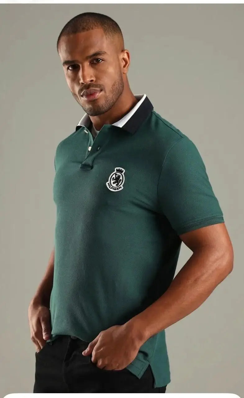 Tomm y Hilfiger Green Premium Polo T-shirt