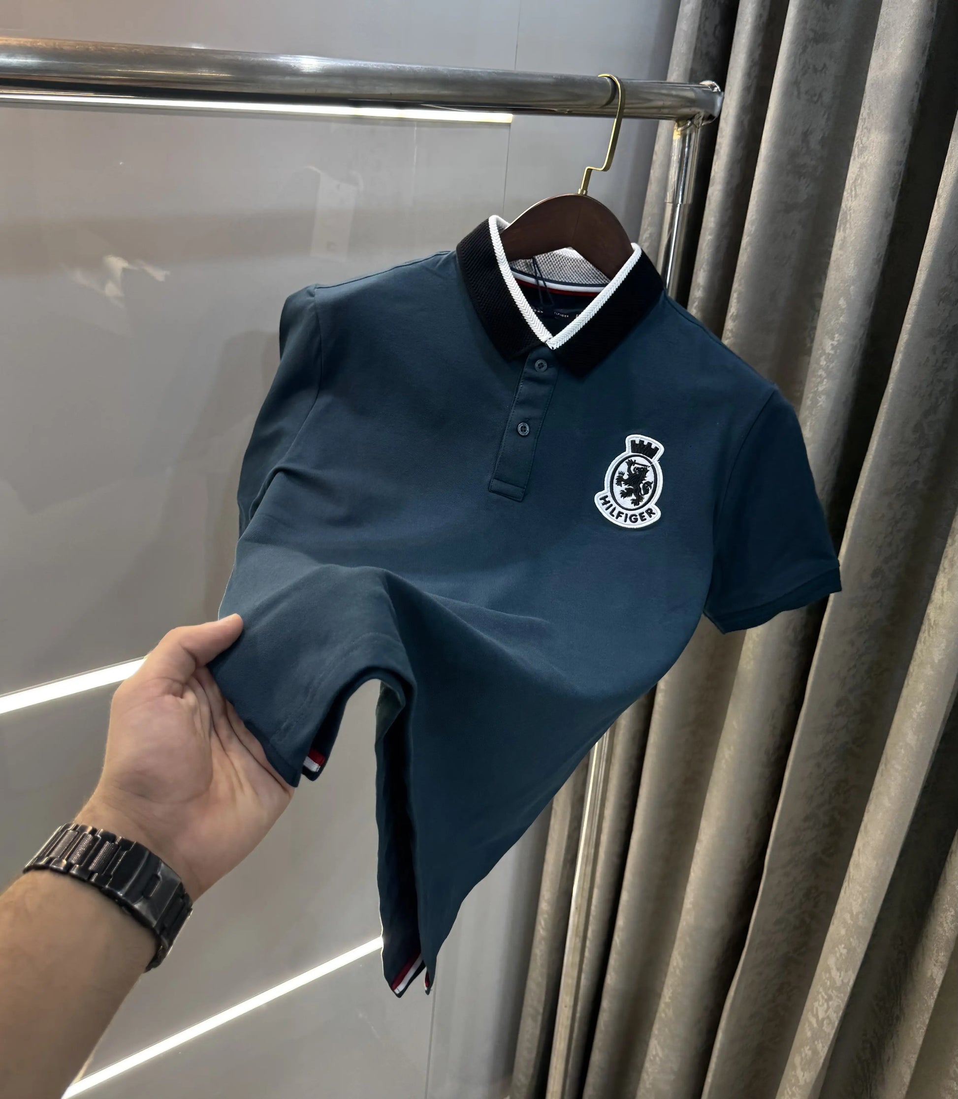Tomm y Hilfiger Green Premium Polo T-shirt