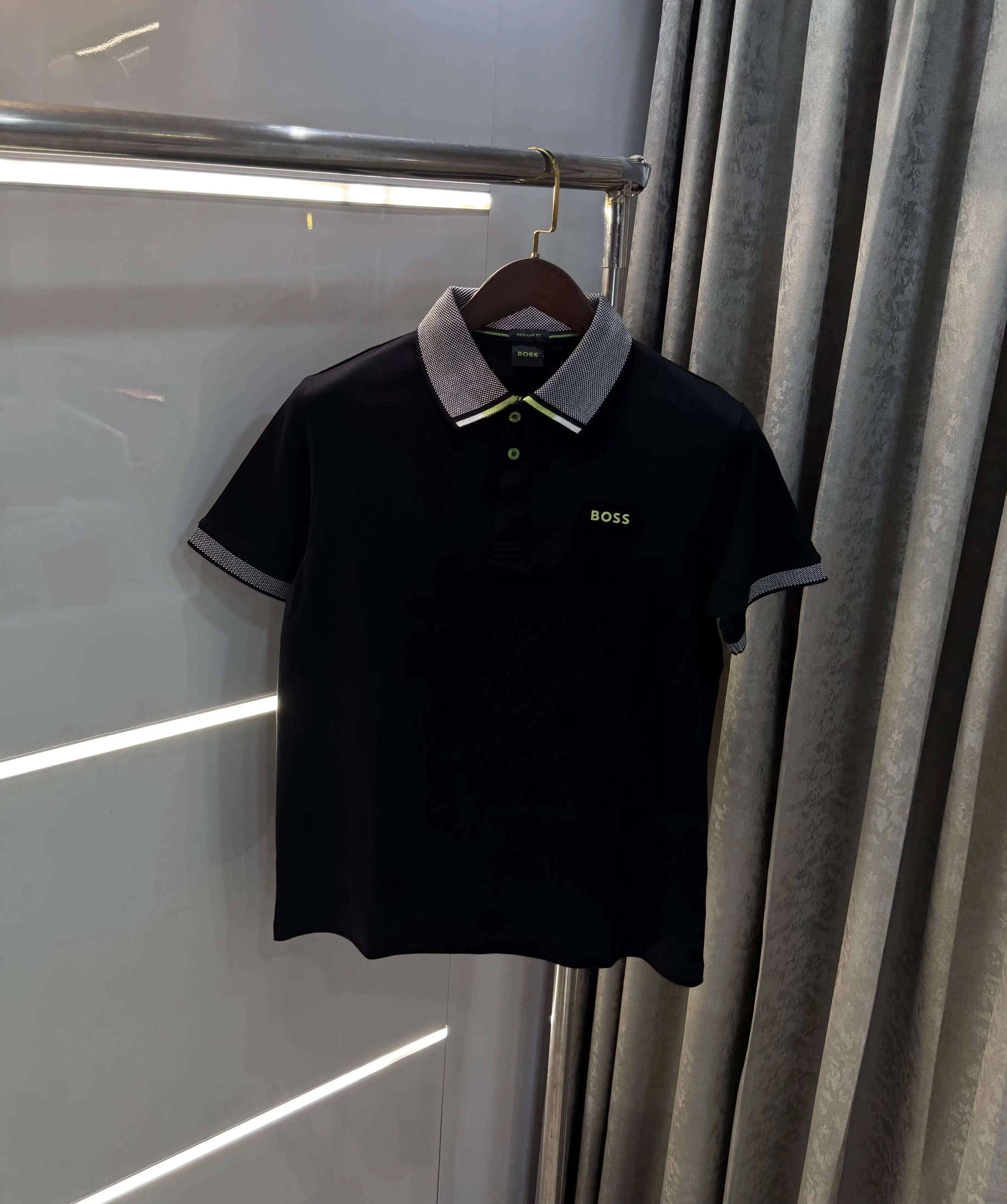 Hugo  Bos s Black Logo Work Premium Polo T-shirt