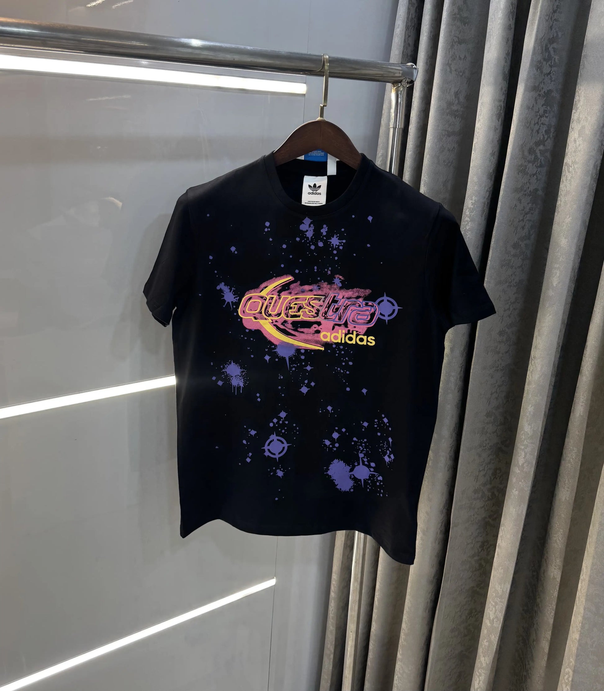 Adidas Black Printed Premium Classic T-Shirt
