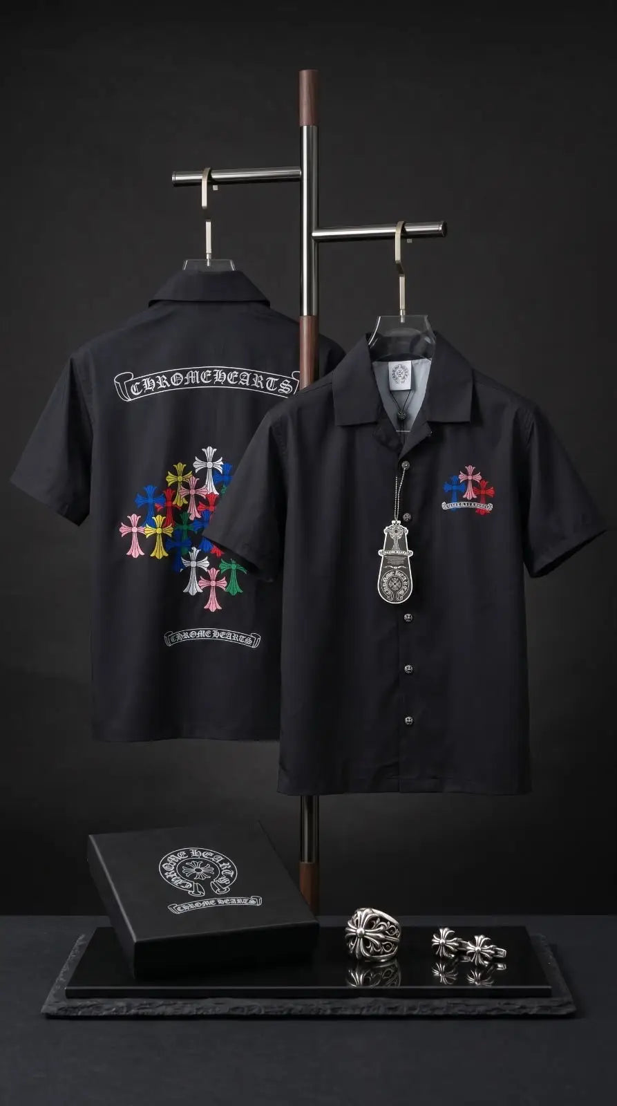 Chrome Hearts Black Designer Premium Shirt