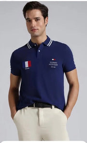 Tomm y Hilfiger Blue Premium Polo T-shirt