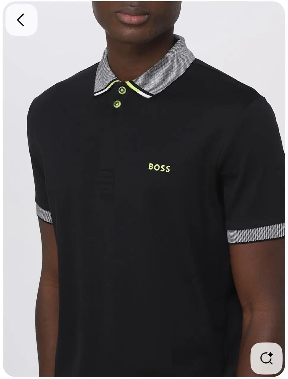 Hugo  Bos s Black Logo Work Premium Polo T-shirt