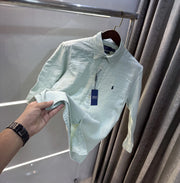Ralph Lauren Aqua Green Premium Linen Shirt