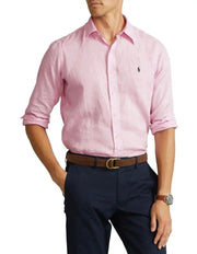 Ralph Lauren Pink Premium Linen Shirt