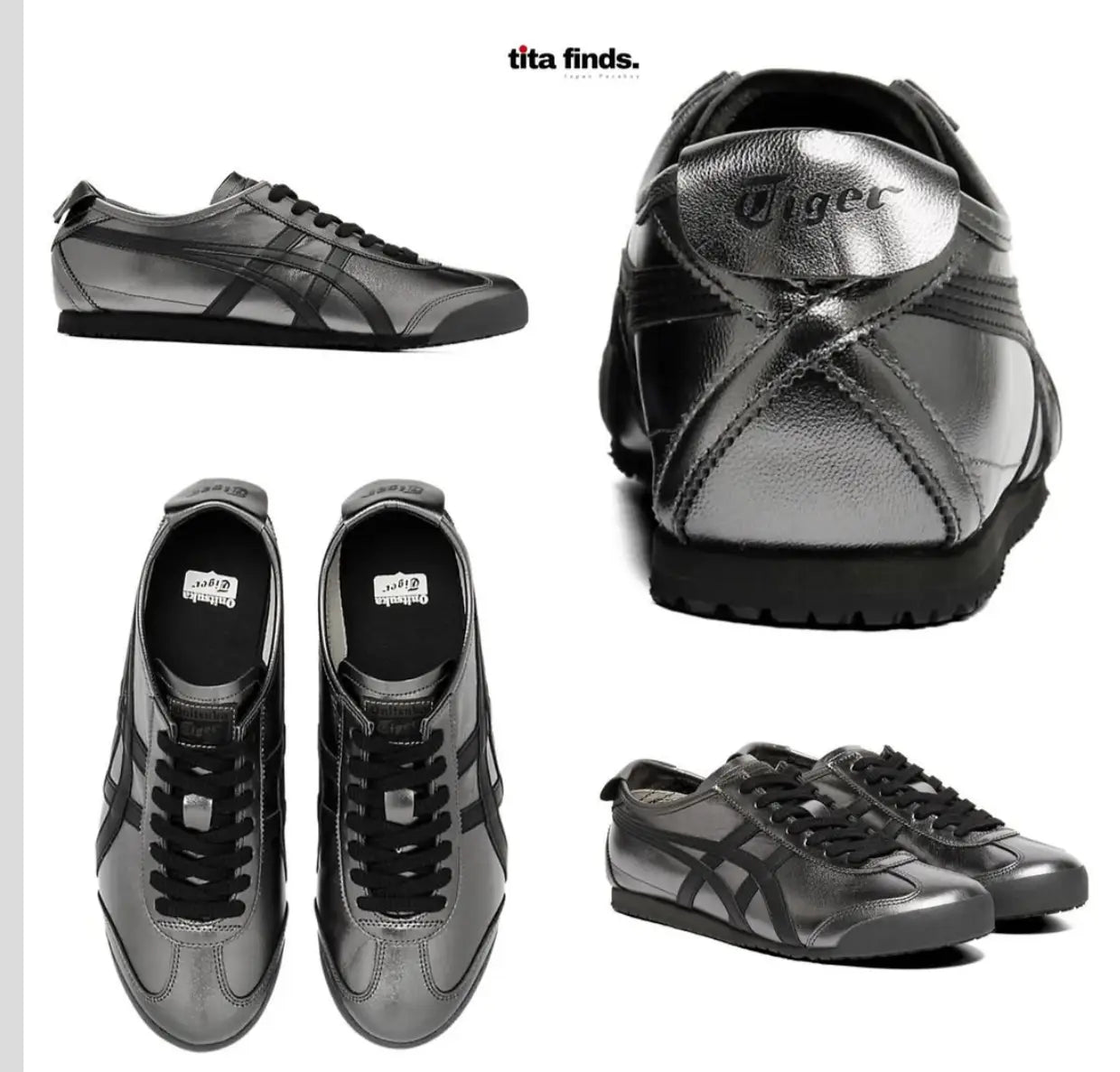 Onitsuka tiger mexico 66 Gun Metal black (425