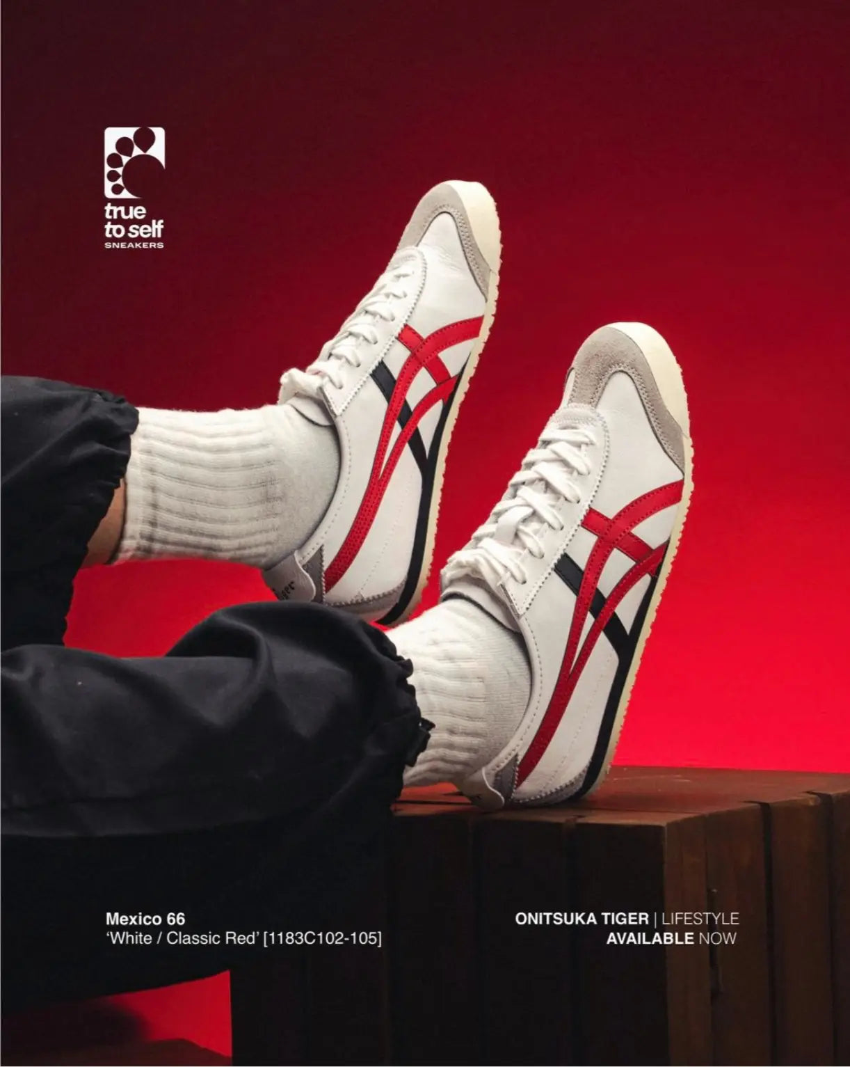 Onitsuka Tiger Mexico 66 white Classic Red (426