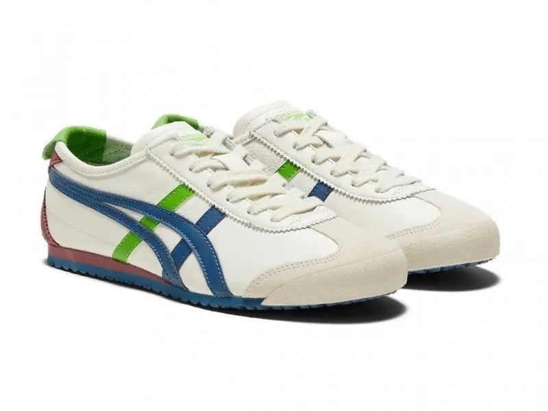 ONITSUKA TIGER MEXIXCO 66 BLUE GREEN (WITH PATOU KEYCHAIN AND 3 EXTRA LACES)
