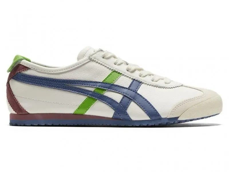 ONITSUKA TIGER MEXIXCO 66 BLUE GREEN (WITH PATOU KEYCHAIN AND 3 EXTRA LACES)