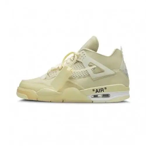 AIR JORDAN RETRO 4 OFF WHITE SAIL WITH KEYCHAIN