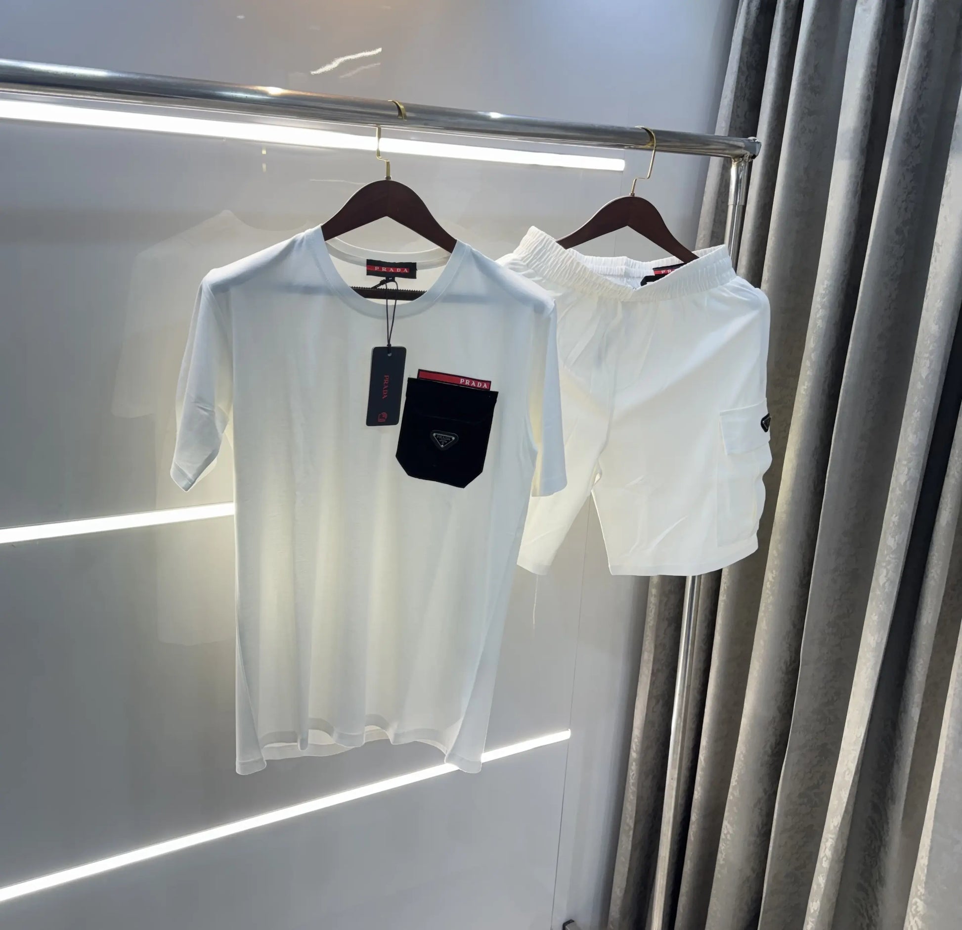 Prad a Milano White Logo Work Premium Cord Set