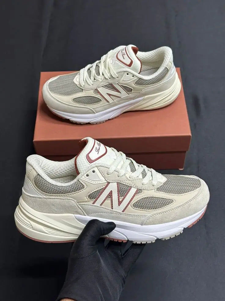 New balanc e 990 Beige Loro Piana Suede Quality With Accessories