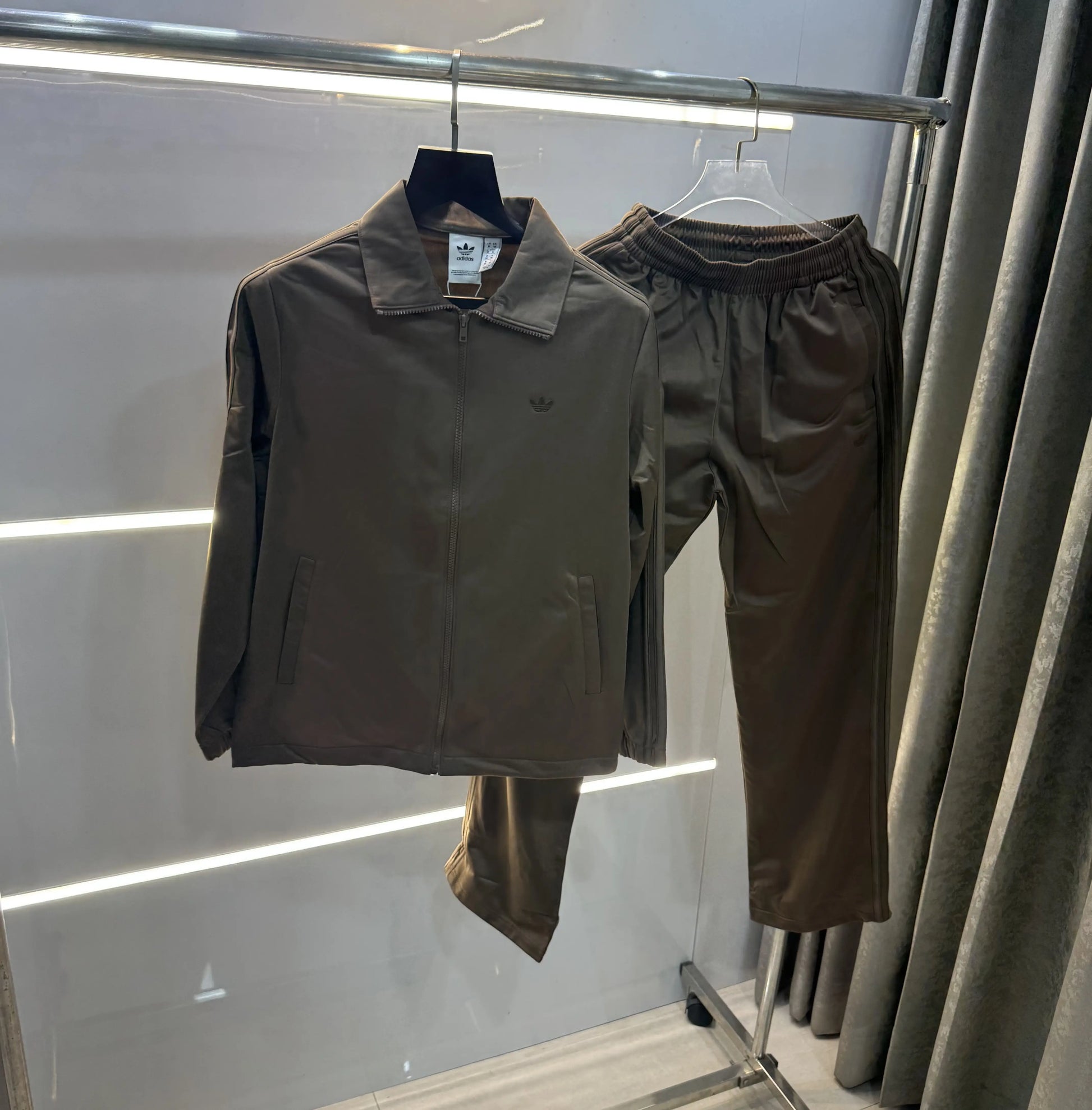 Adida s Brown Logo Work Premium Tracksuit