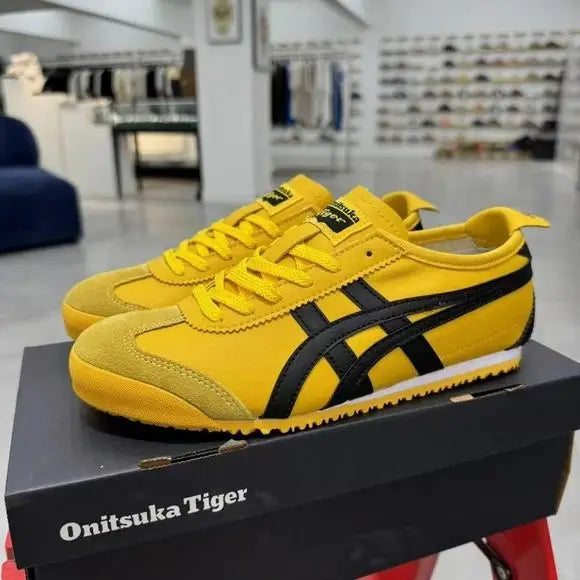 Onitsuk a Tiger MEXICO 66 Yellow Black 1st Leather Quality Fixx