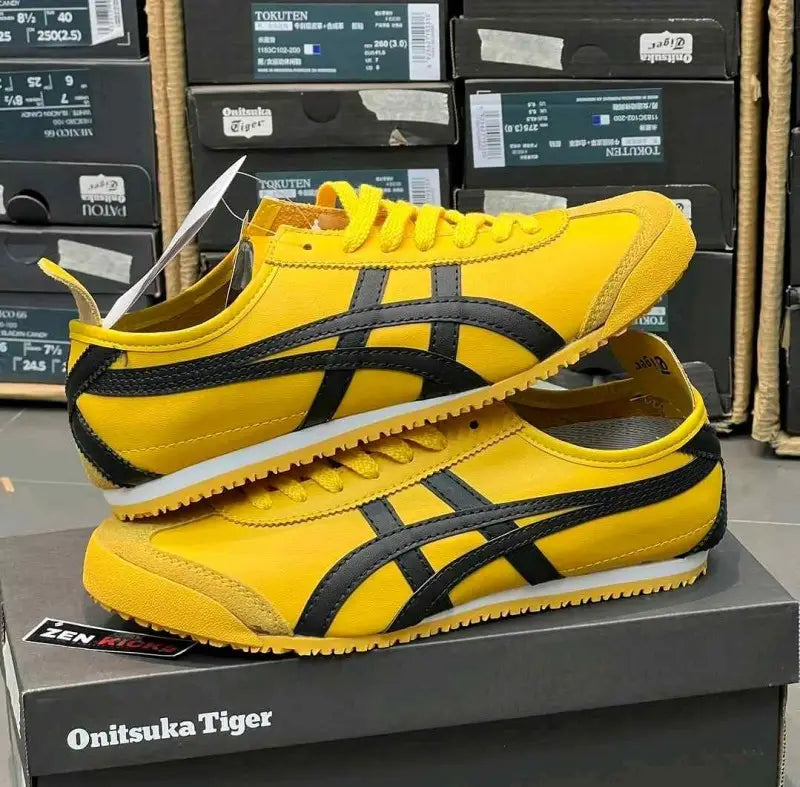 Onitsuk a Tiger MEXICO 66 Yellow Black 1st Leather Quality Fixx