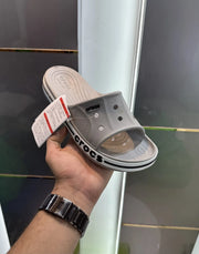 Crocs_Bayaband Grey Black Slide For Men