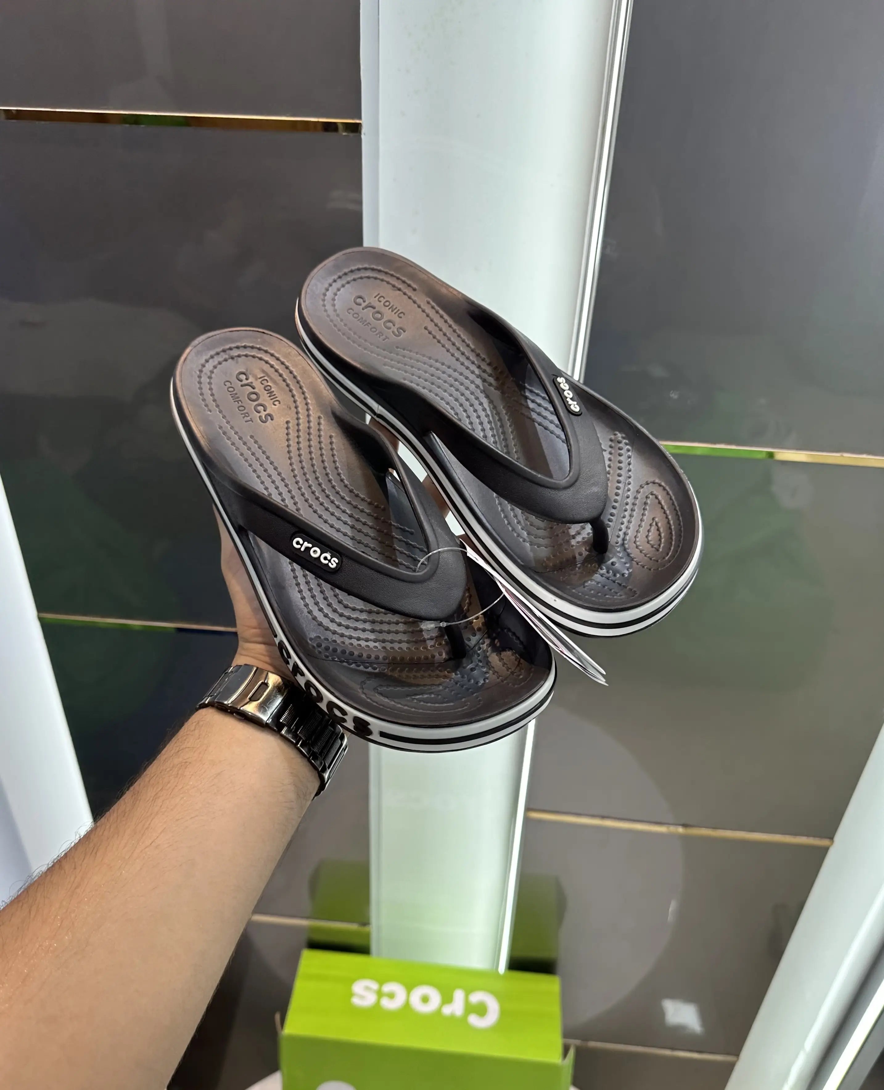 Crocs_Bayaband Black Slipper