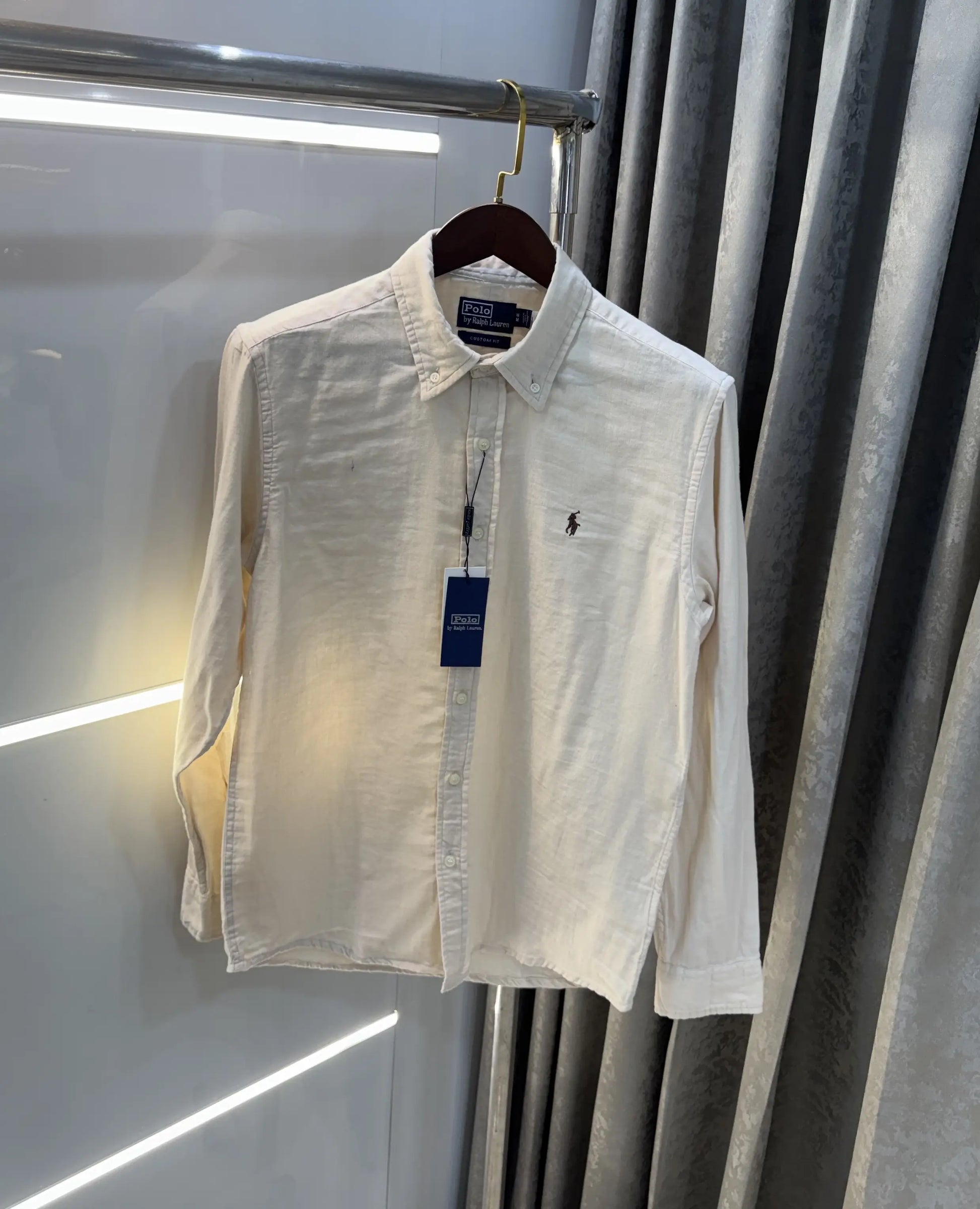 Ralph Lauren Beige Premium Linen Shirt