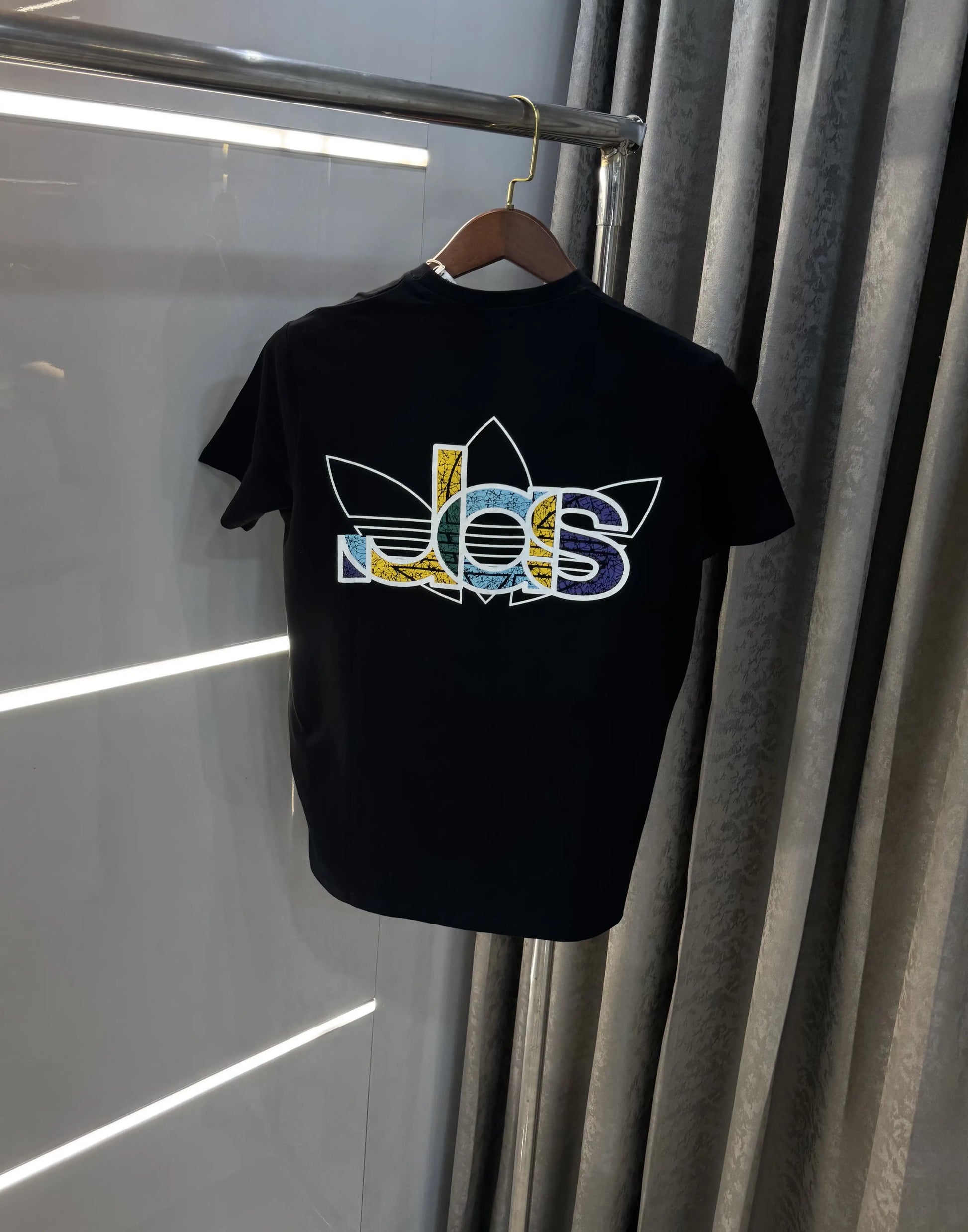 Adidas Black Printed Premium Classic T-Shirt