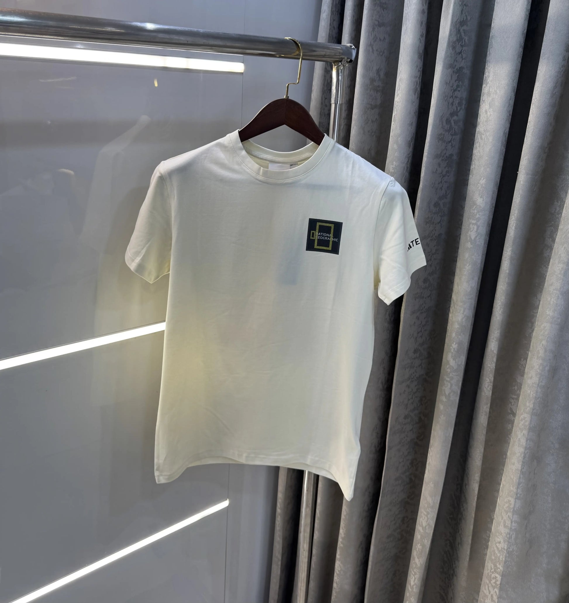 Adidas Cream Printed Premium Classic T-Shirt