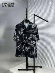 Versac_e Jeans Couture Signature Printed Imported Very Premium Half Shirt (DN 521)