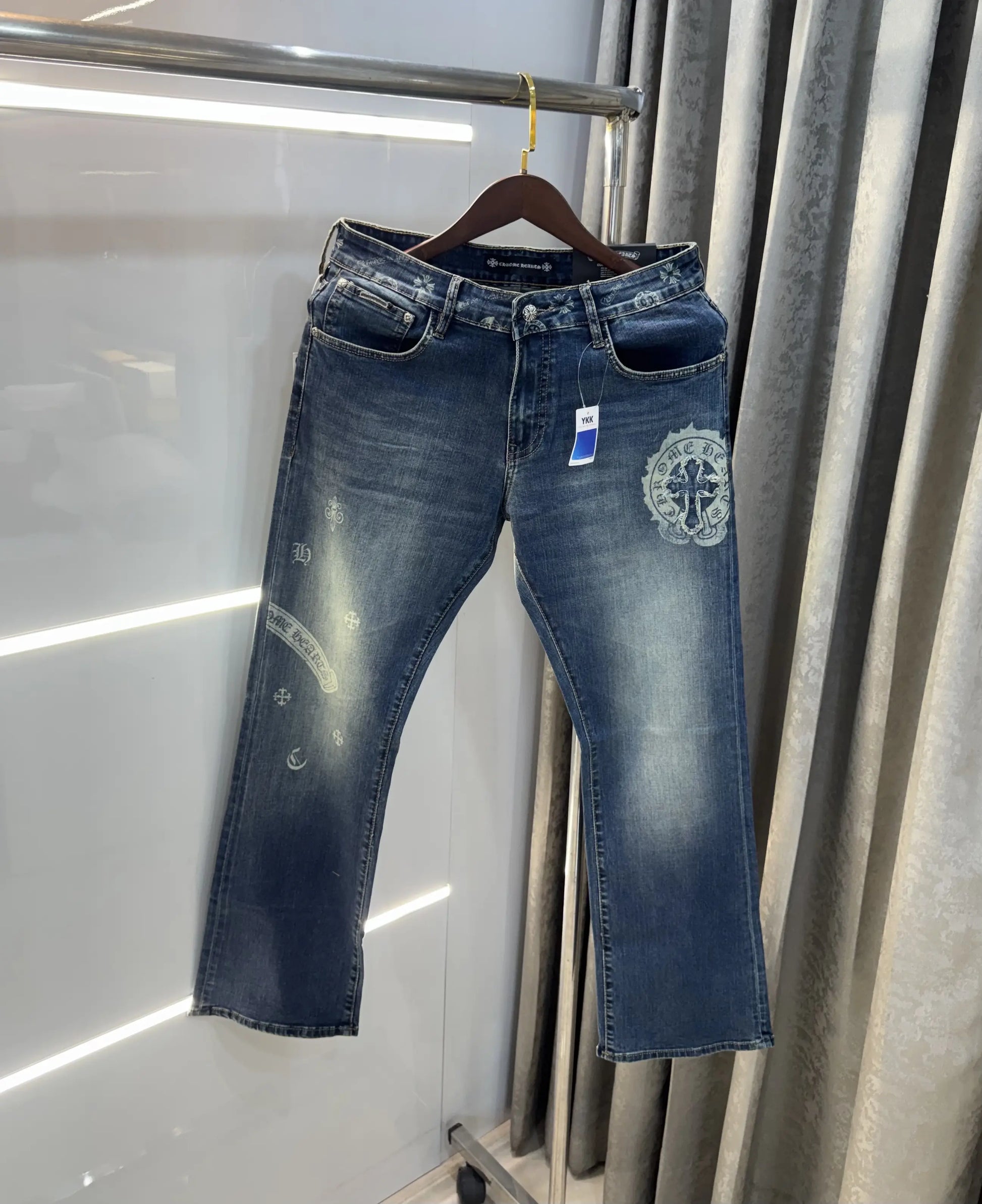 Chrome Hearts Light Greenish Imported Premium Denim