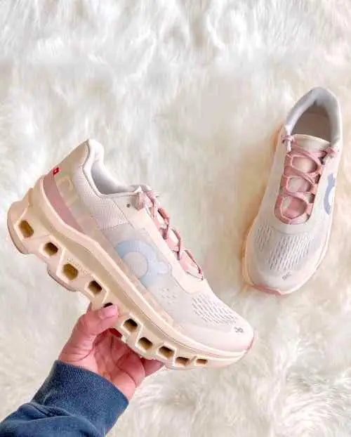 On CloudMonster Women Moon Fawn for her