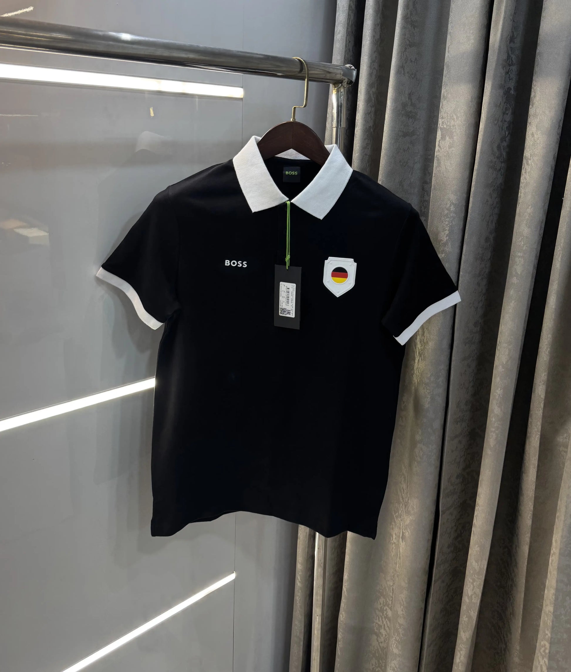 Hugo  Bos s Black Logo Work Premium Polo T-shirt