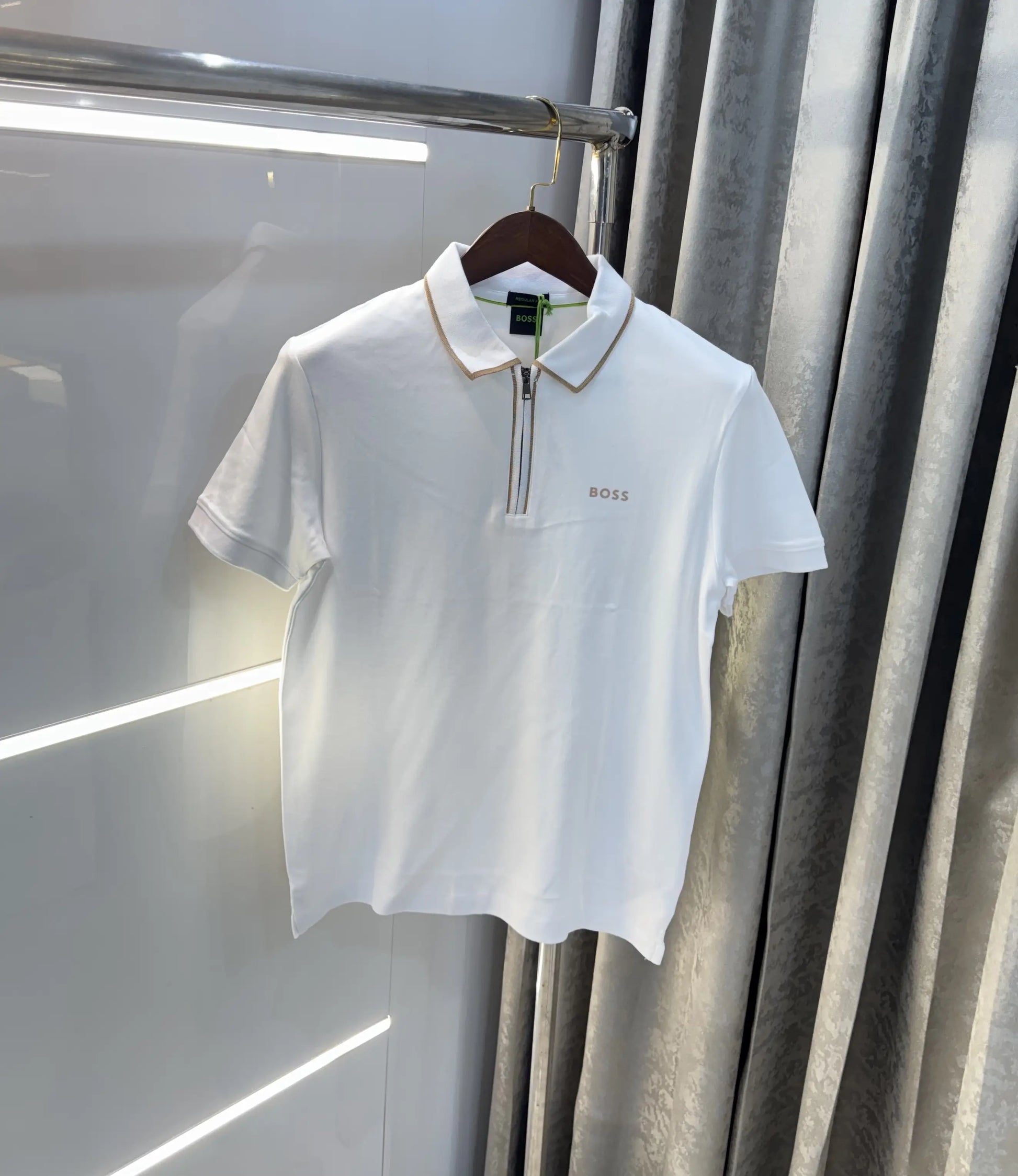 Hugo  Bos s White Logo Work Premium Polo T-shirt