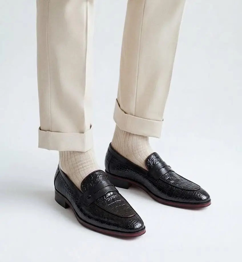 Frank_Romello Black Formal Loafers